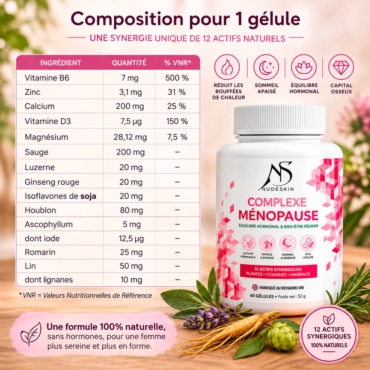 Complexe Ménopause NudeSkin®