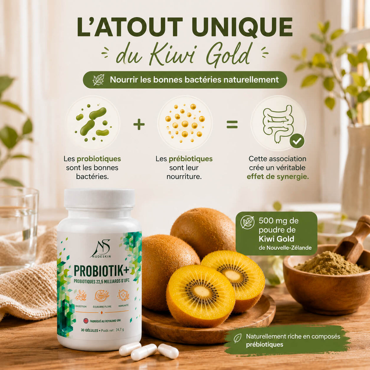 Probiotique 22,5 Milliard d'UFC Probiotik+